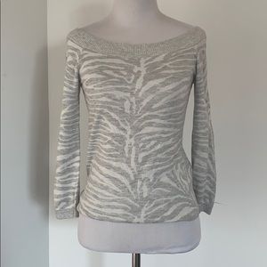 EXPRESS NTW Bateau Neck 3/4 Sleeve Soft Sweater Size SMALL